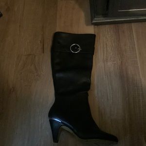 Never worn. Brand new size 8 WW BLACK Knee High Boots